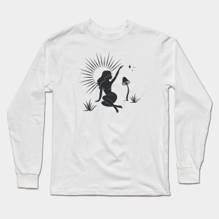 Sitting Sun Goddess Long Sleeve T-Shirt